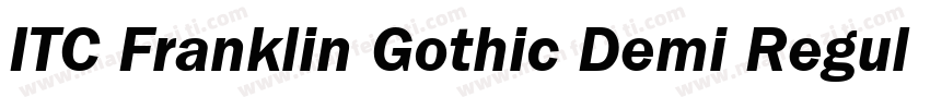 ITC Franklin Gothic Demi Regular字体转换